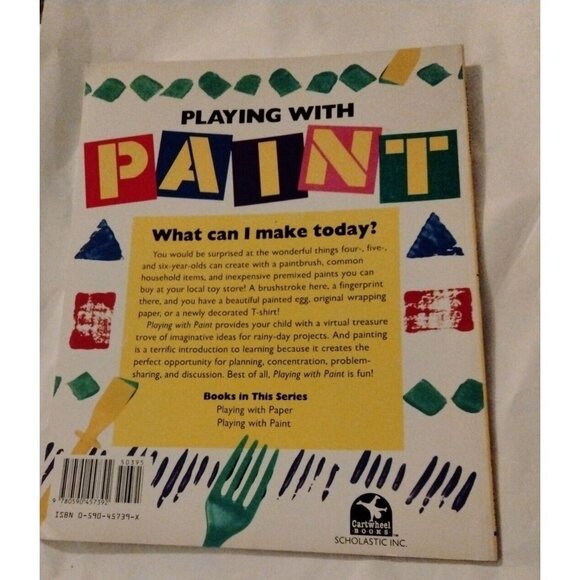Playing with Paint by Sara Lynn and Diane James 1992 Paperback - Picture 3 of 3